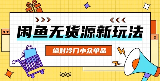 闲鱼无货源冷门单品项目，绝对冷门小众单品-小飞项目网