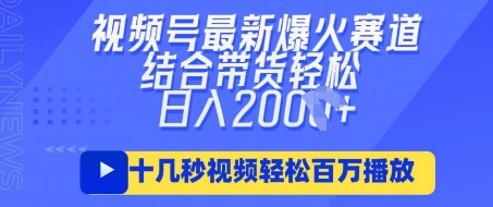 视频号最新爆火ai民国美女视频，轻松百万播放，结合带货日入数张-小飞项目网