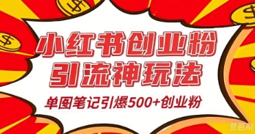 25年最新实测小红书爆文日引500+创业粉-小飞项目网