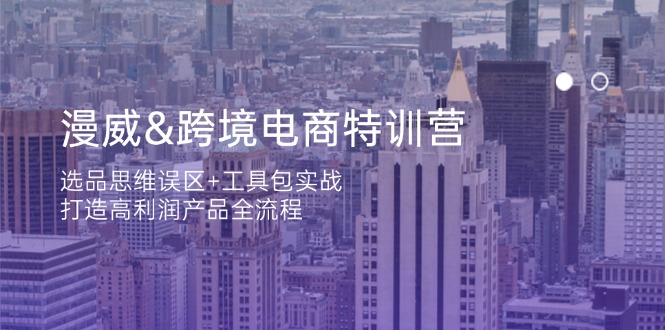 （14295期）漫威 跨境电商特训营：选品思维误区+工具包实战，打造高利润产品全流程-小飞项目网